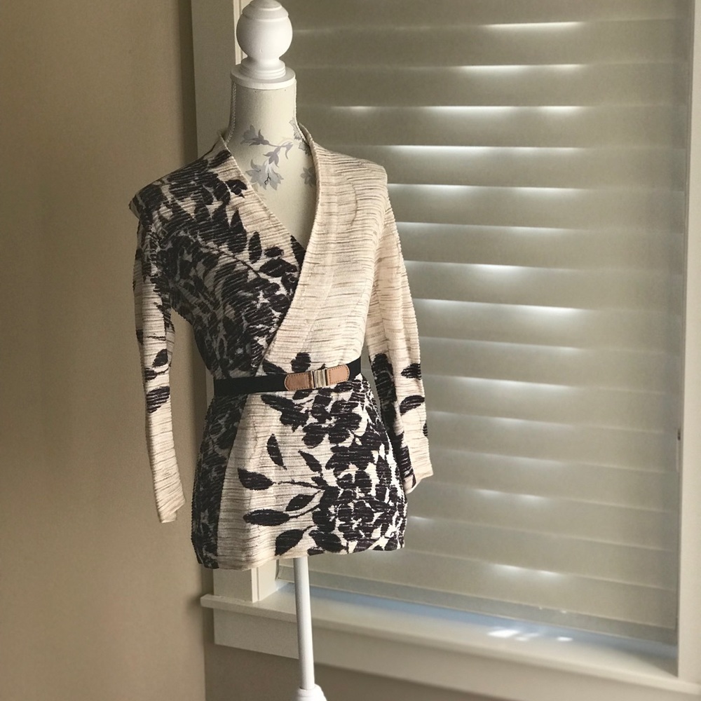 Nic + Zoe belted sweater XS